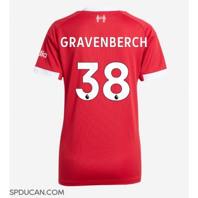 Zenski Nogometni Dres Liverpool Ryan Gravenberch #38 Domaci 2025-26 Kratak Rukav Zenski Nogometni Dres Liverpool Ryan Gravenberch #38 Domaci 2025-26 Kratak Rukav